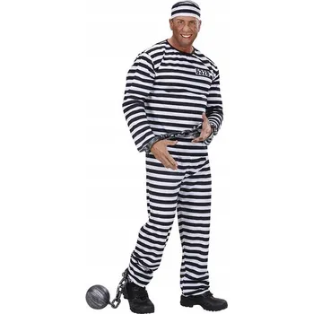 Karnevalový kostým VĚZEŇSKÝ ODĚV KOSTÝM VĚZEŇ XXXL