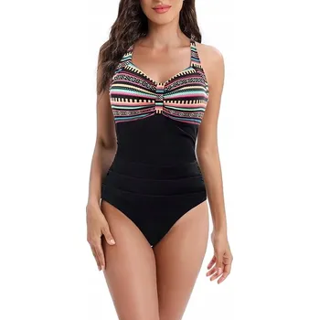 Dámské plavky La Orchid jednodílné plavky černé barvy, velikost XL