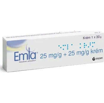Lék na kožní problémy, vlasy a nehty Emla 25mg/g+25mg/g crm.1x30g