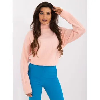 Dámský svetr Dámský rolák AT-SW-2342-1.35 Wool Fashion Italia Barva: Oranžová, Velikost: UNI