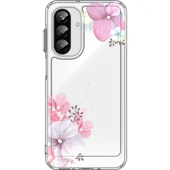 Kryt Samsung A26 5G Image pevný Violet Blossom (obal neboli pouzdro na Samsung A26 5G)