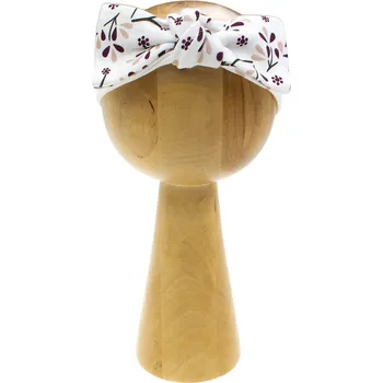 Čelenka Dívčí čelenka mašle a květinami, krémová, Nicol, vel. 92/98