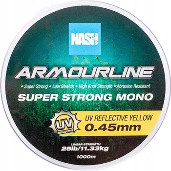Nash Armourline Mono UV Yellow 20lb 0.40 mm 1000 m Vlasec