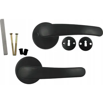 Dveřní kování Vnitřní klika AAMETa Štítek kulatý, Štítek s otvorem pro klíč