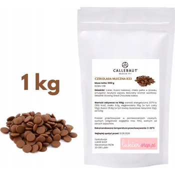 Čokoláda Mléčná Čokoláda Callebaut 1000g