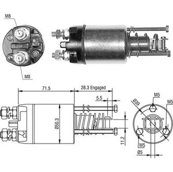 Elektromagnetický spínač, startér MAGNETI MARELLI 940113050498