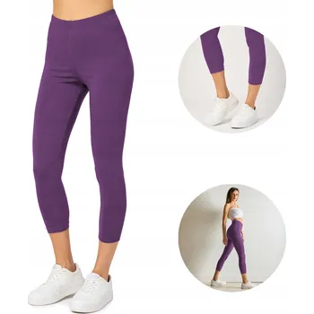 Dámské legíny Merry Style Dámské legíny 3/4 bavlna MS10-199 Fialová S