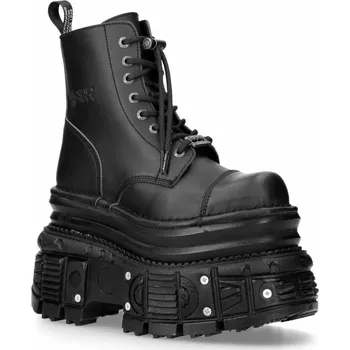Pánská zimní obuv boty NEW ROCK - VEGAN NEGRO, TANK NEGRO - 38