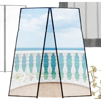 Síť proti hmyzu LUARO magnetická síť na dveře robustní silný magnet 110x220cm