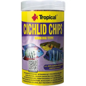Krmivo pro rybičky Krmivo chipsy Tropical ryby 130 g
