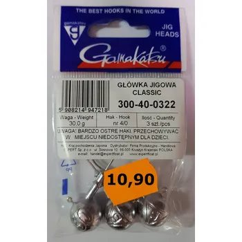 Jigové hlavičky pro Gamakatsu CLASSIC 30g č. 4/0 3 ks