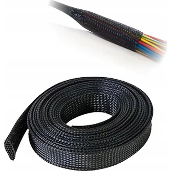 elektrický kabel TRYTYT Ochranná hadice na kabely, trubky, opletení Kryt trubice na kabely a vodiče 8 - 24 mm, 1 m