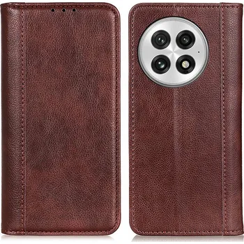 Pouzdro na mobilní telefon Flipové pouzdro Erbord pro OnePlus 13, hnědé