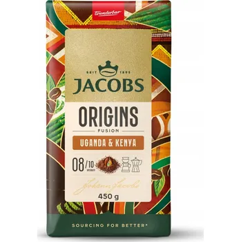Mletá káva Jacobs Origins Fusion Uganda & Kenya 450g