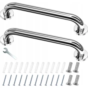 Madlo do koupelny KOUPELNOVÉ DRŽÁKY MADLA DO SPRCHY VANY Z NEREZOVÁ OCEL ROVNÉ 2KS