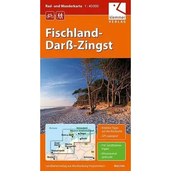 Rad- und Wanderkarte Fischland-Darß-Zingst 1 : 40 000 - Klemmer, Klaus