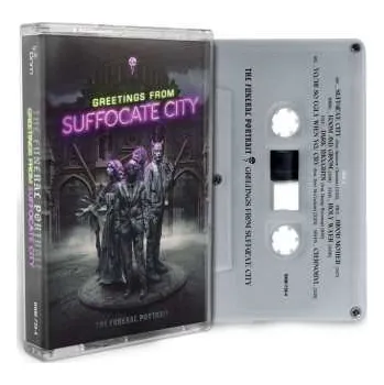 Zahraniční hudba MC The Funeral Portrait: Greetings from Suffocate City 2024 Coloured White Cassete Tape