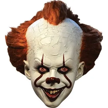 Karnevalový doplněk Trick Or Treat Studios Stephen King's It 2017 Latex Mask Pennywise Deluxe Edition