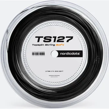 Struna na výplet tenisové rakety NORDICDOTS Tenisový výplet Topspin Soft Blast 200 m NO SIZE ČERNÁ