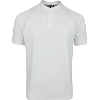 Pánské tričko Pánské tenisové polo tričko EA7 Man Jersey - white Bílý (L)