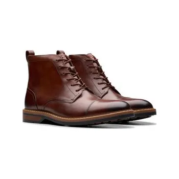 Dámské kozačky Kozačky Clarks Aldwin Cap 26179733 Hnědá 41_5