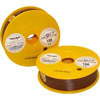 elektrický kabel Kabel LGY/H05V-K 0,50 mm2 100m Hnědo-Červený