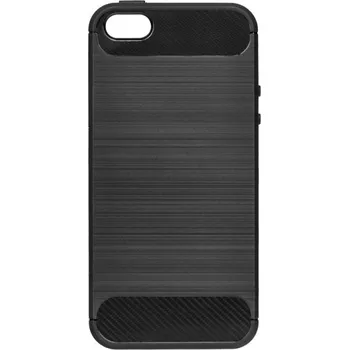 Pouzdro na mobilní telefon Pouzdro Carbon Case pro iPhone 5 / 5S / SE černé