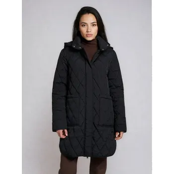 Dámský kabát Sinsay - Prošívaný kabát s kapucí - černá - 165GZ-99X - 165GZ-99X-XXL