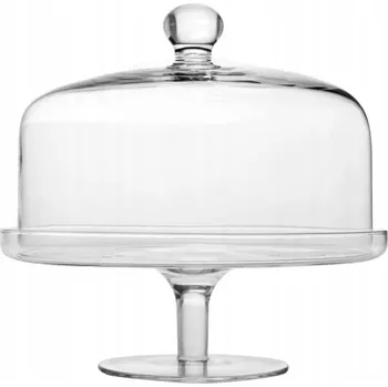 Skleněný Podnos s poklicí Krosno Glamour 31,5 cm
