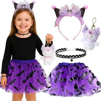 Karnevalový kostým KOSTÝM PŘEVLEK KUROMI KRÁLÍK KRÁLÍČEK SUKNĚ TUTU HALLOWEEN 98 116