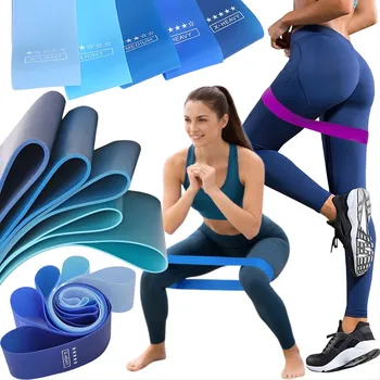 Sada 5 gum pro cvičení Trénink Odporové Popruhy Odolné Mini Band Fitness