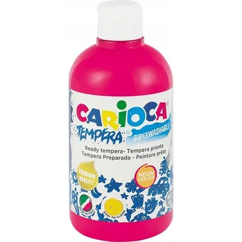 Vodová barva Barva tempera Carioca 500 ml neonově růžová, RŮŽOVÁ NEONOVÁ