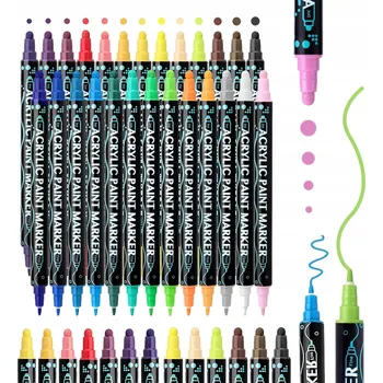 Fixy 36 barev fixy na dřevěné kameny ze skleněných tkanin