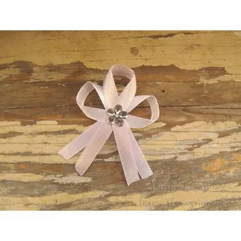 Svatební dekorace Svatební vývazek - bílá / lila nejsvětlejší 44