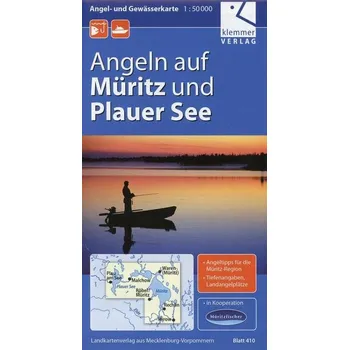Angel- und Gewässerkarte Müritz und Plauer See 1:50.000 - Klemmer, Klaus