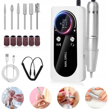 BRUSKA NA NEHTY BEZDRÁTOVÁ SE STANICÍ MANIKÚRA PEDIKÚRA SADA