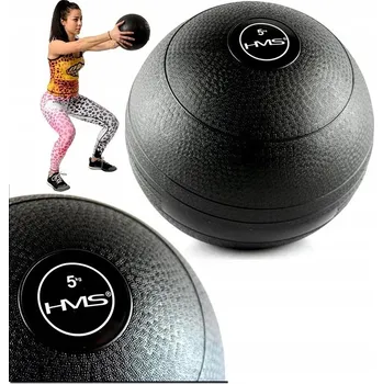 Medicinbal HMS Slam Ball PSB5 5 KG Míč pro Core Trénink Silový Funkční 225 MM