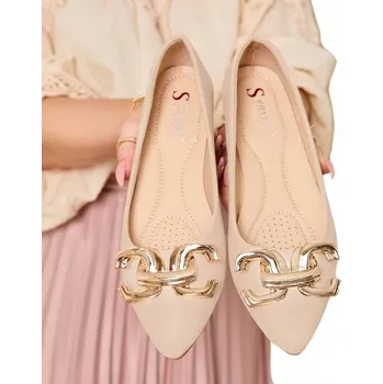 Dámská obuv Béžové baleríny dámské FIGGDA velikost 36