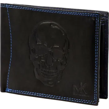 Peněženka Pánská peněženka Money Kepper CDD 5600 SKULL černá, modrá