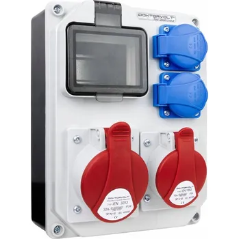 Rozvaděč Staveništní rozvaděč HL 32A 16A 2x230V Schuko Doktorvolt 5347