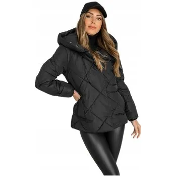ZIMNÍ BUNDA PROŠÍVANÁ S KAPUCÍ DÁMSKÁ ČERNÁ 5M3175 DENLEY_XL