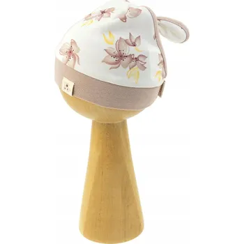 Šála Dětská šátek/nákrčník s květinami krémová Nicol, vel. 80/86