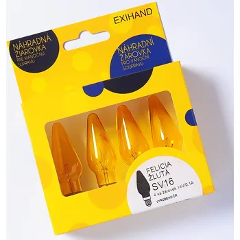 Vánoční osvětlení Exihand Felicia 166100.B.ZL svíčky na stromek žlutá