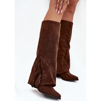 Dámské kozačky Kozačky na podpatku model 222537 Step in style 37