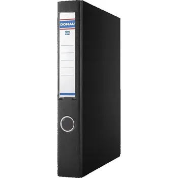 Kancelářský pořadač s kroužky DONAU PP A4 2RD 30mm Černý