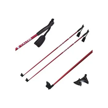 Běžkařská hole Běžecké hole CALTER® X-SNOW 120cm, rukojeť plast, červené