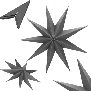 Vánoční dekorace Springos CA1102 DEKORAČNÍ PAPÍROVÁ HVĚZDA 60 CM