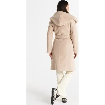 Dámský kabát Salme Vlněný kabát Noelia midi Béžová Regular Fit 40