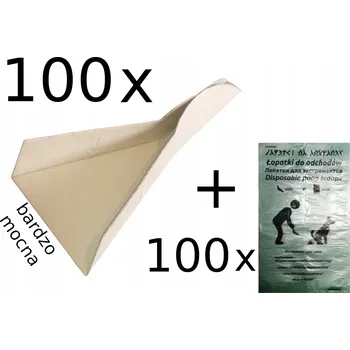 Vrták Lopatky na sběr psích exkrementů ADMOPOL 100 ks