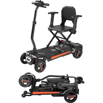 Elektrický invalidní skútr Vevor Elektrický 4-kolový skútr skládací dojezd 15KM terén 9° nosnost 120kg